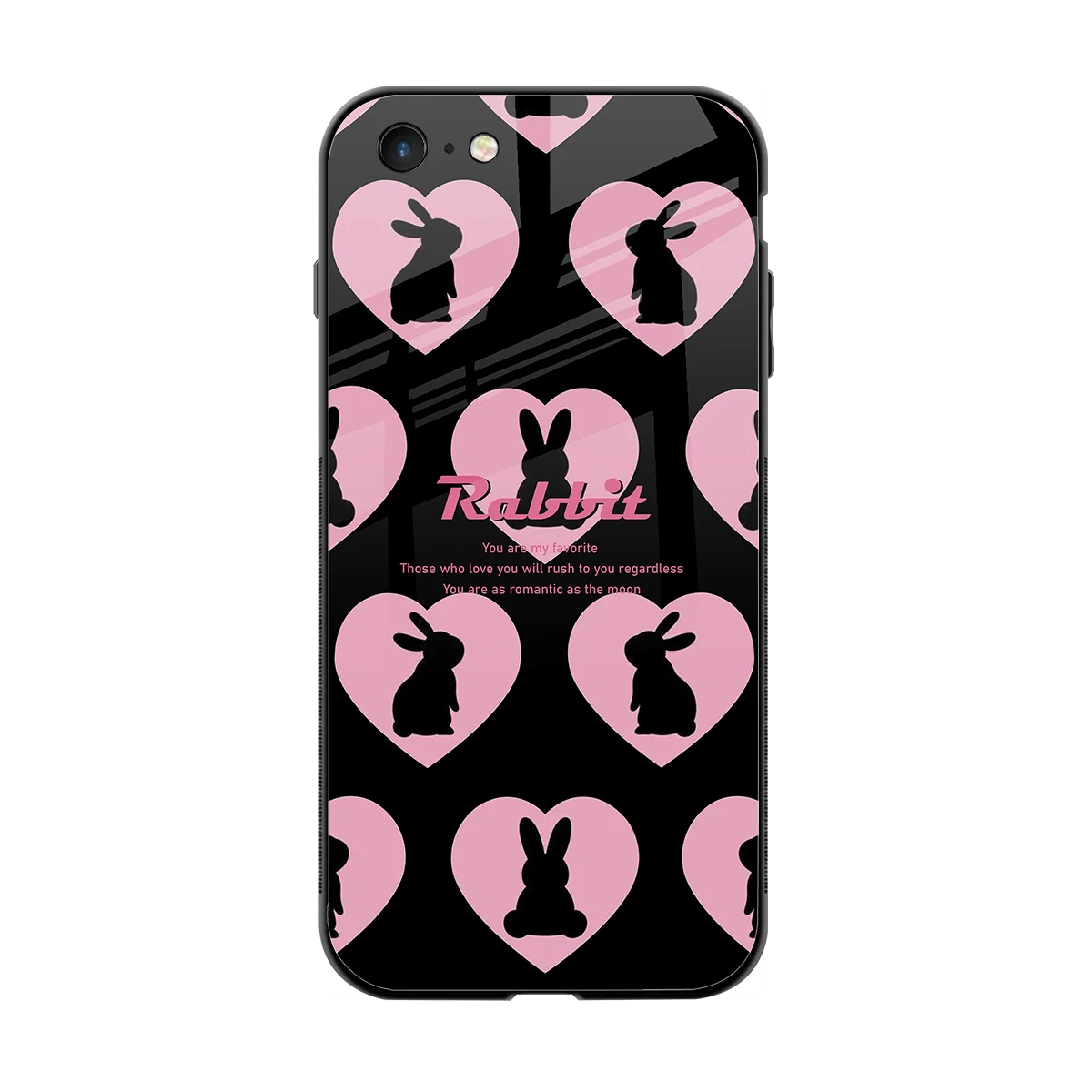 Bunny Love back phone cover | glass case for iphone 6