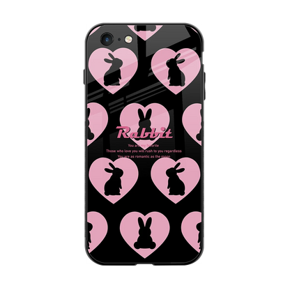 Bunny Love back phone cover | glass case for iphone 6