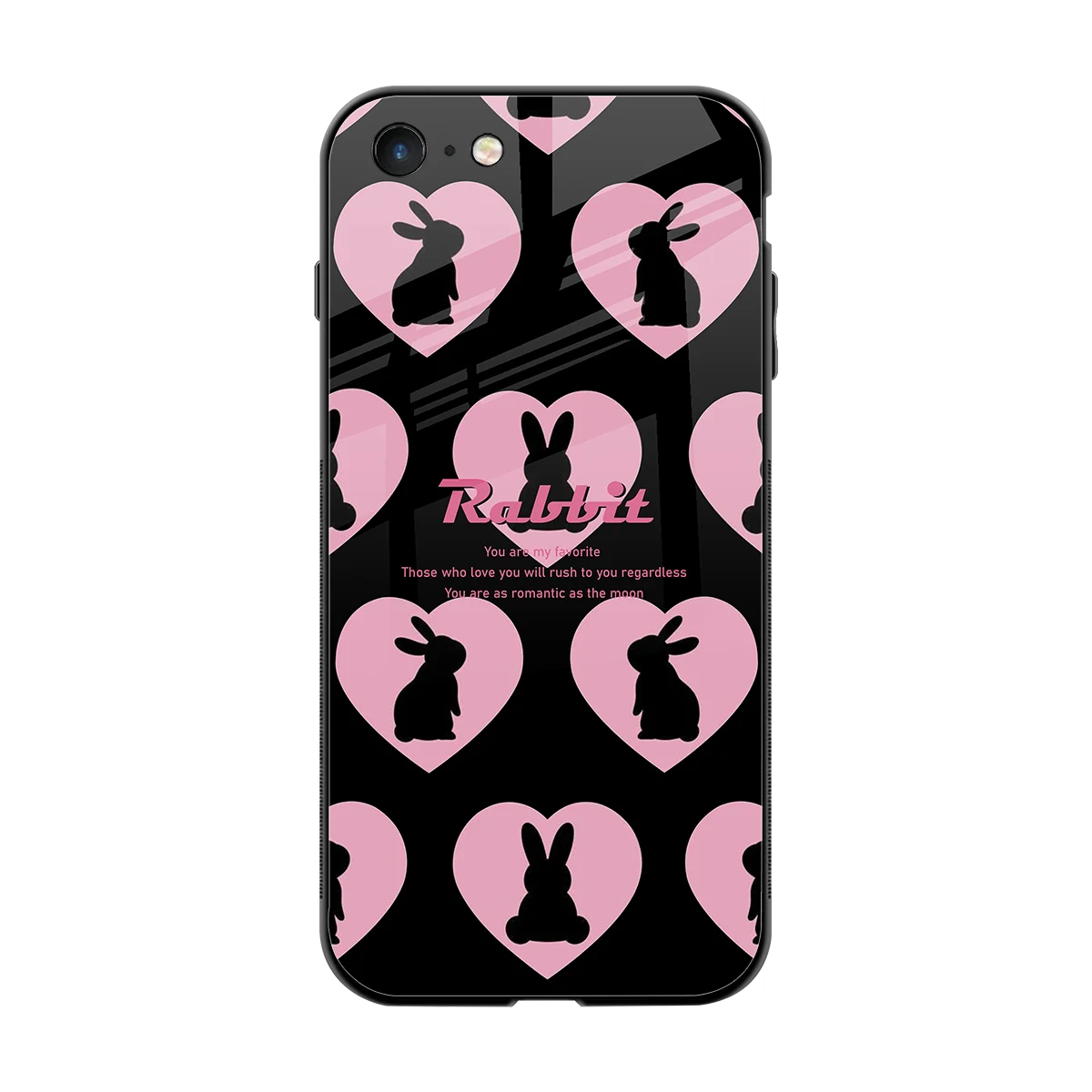 Bunny Love back phone cover | glass case for iphone 7