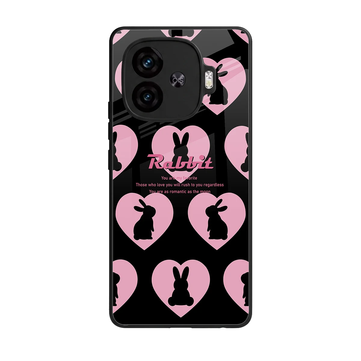 Bunny Love back phone cover | glass case for iqoo neo 10r 5g