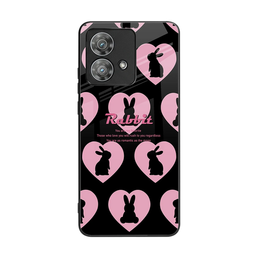 Bunny Love back phone cover | glass case for motorola edge 40 neo 5g
