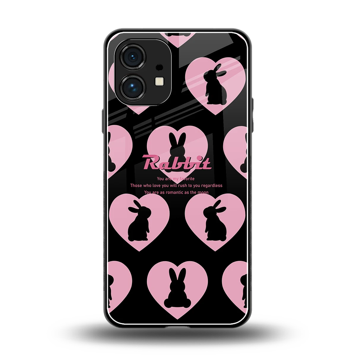 Bunny Love back phone cover | glass case for nothing phone 1