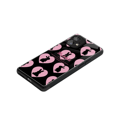 Bunny Love stylish phone case for nothing phone 1 | glossy glass and slim fit