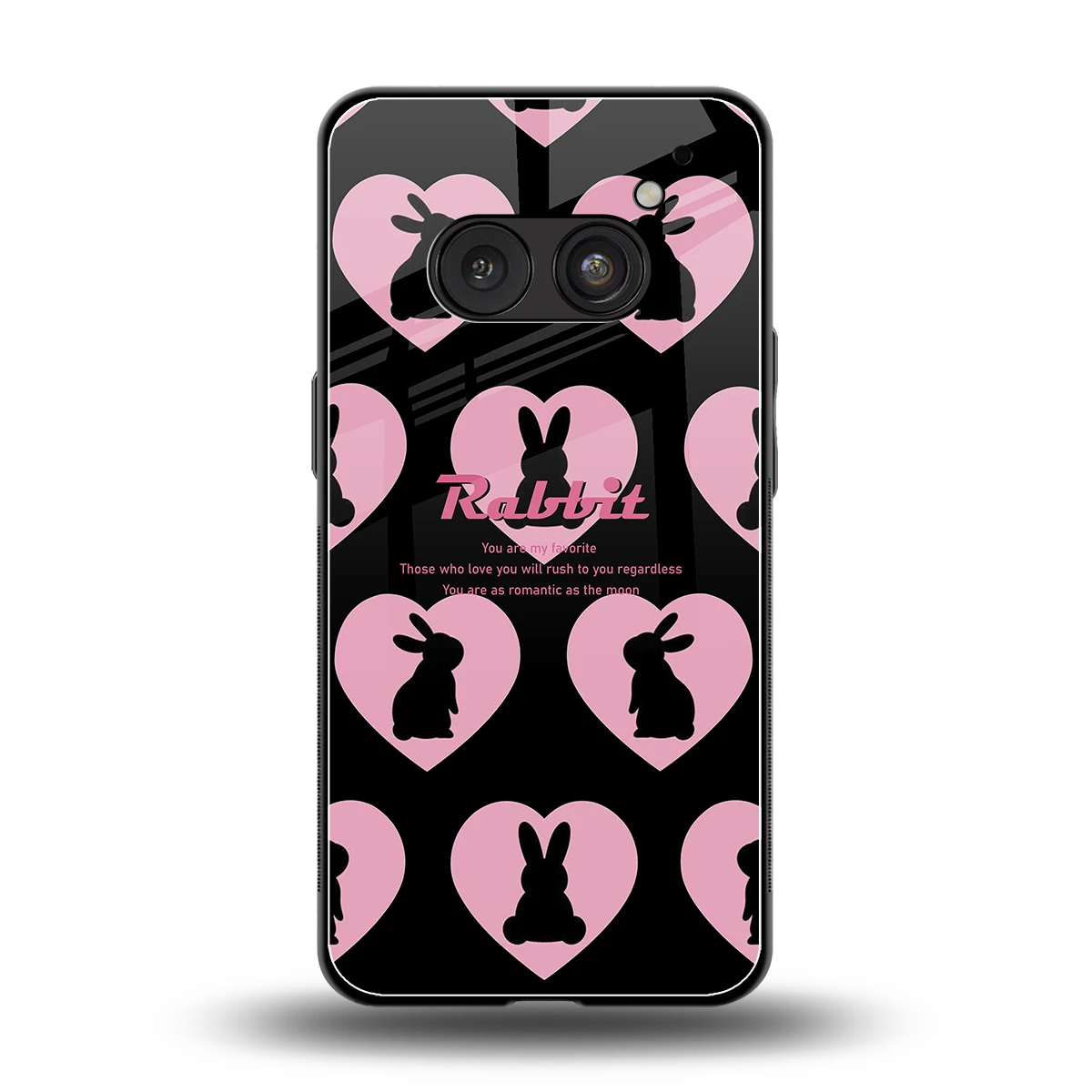 Bunny Love back phone cover | glass case for nothing phone 2a plus