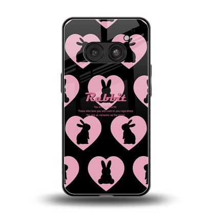 Bunny Love back phone cover | glass case for nothing phone 2a plus