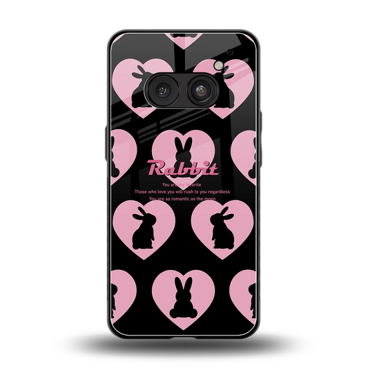 Bunny Love back phone cover | glass case for nothing phone 2a plus
