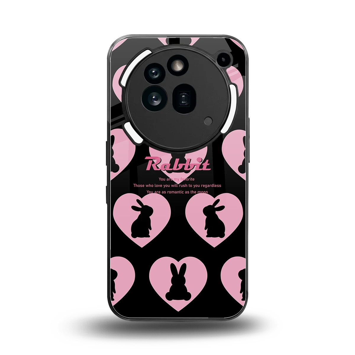 Bunny Love back phone cover | glass case for nothing phone 3a pro