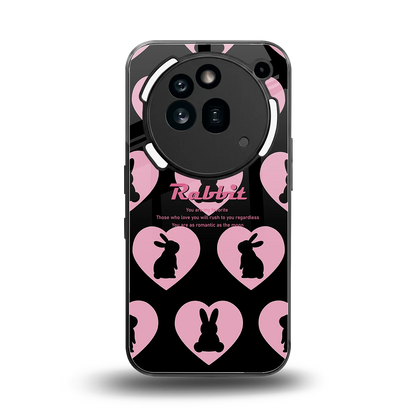Bunny Love back phone cover | glass case for nothing phone 3a pro