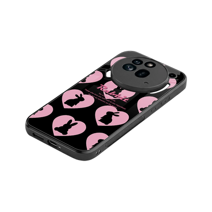 Bunny Love stylish phone case for nothing phone 3a pro | glossy glass and slim fit