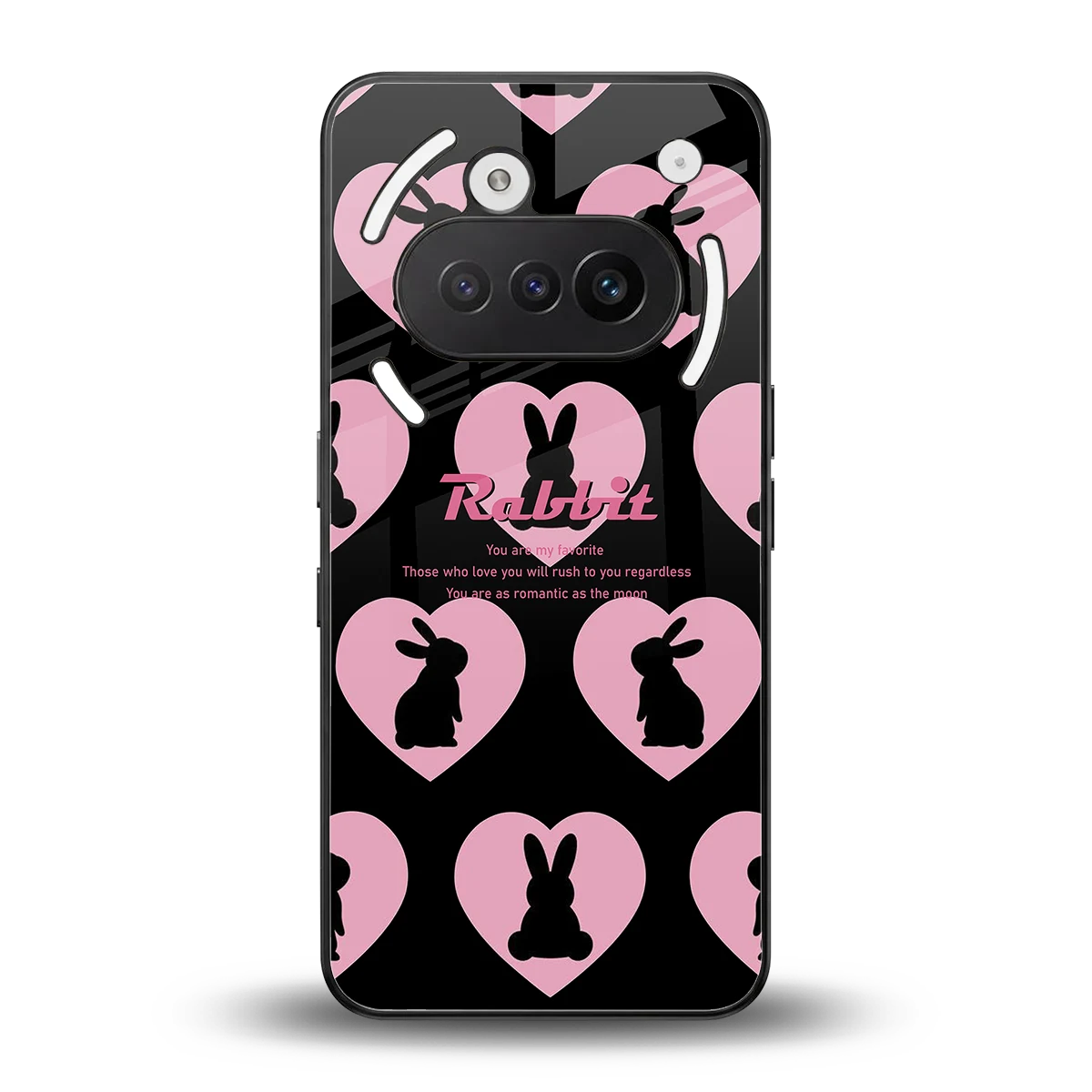 Bunny Love back phone cover | glass case for nothing phone 3a