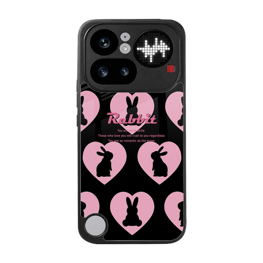 Bunny Love back phone cover | glass case for nothing phone 4a pro