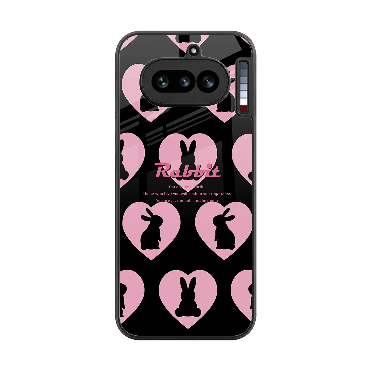 Bunny Love back phone cover | glass case for nothing phone 4a