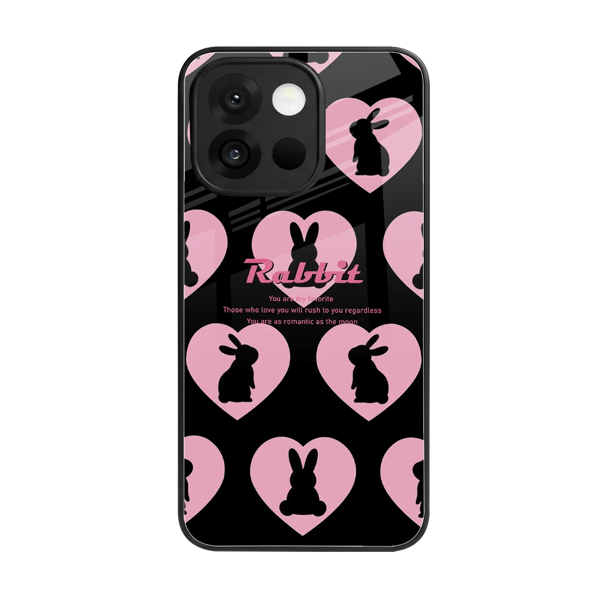Bunny Love back phone cover | glass case for oneplus 13s