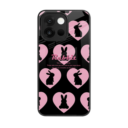 Bunny Love back phone cover | glass case for oneplus 13s