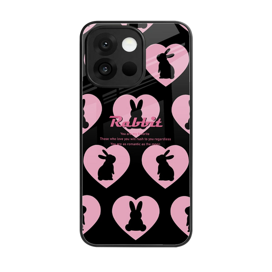 Bunny Love back phone cover | glass case for oneplus 13s