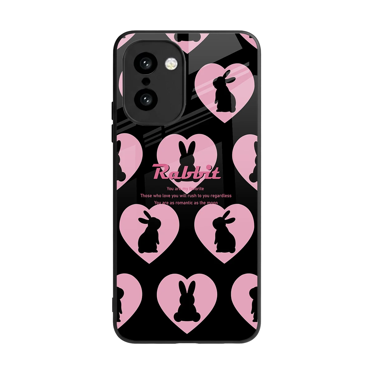 Bunny Love back phone cover | glass case for oneplus 15r