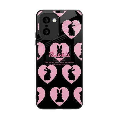 Bunny Love back phone cover | glass case for oneplus 15r