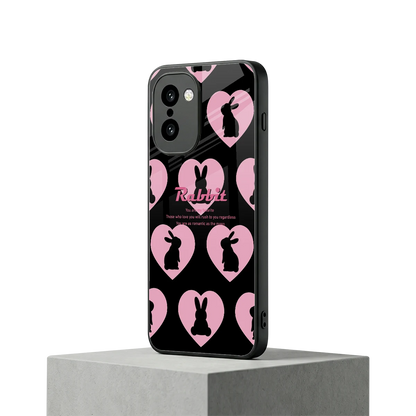 Bunny Love oneplus 15r mobile cover | shockproof glass phone case