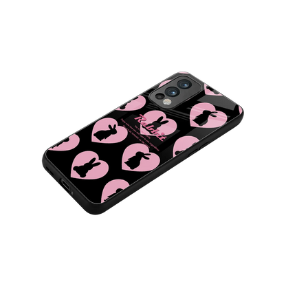 Bunny Love stylish phone case for oneplus nord 2 | glossy glass and slim fit