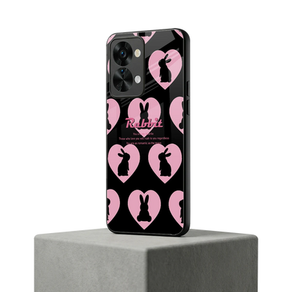 Bunny Love oneplus nord 2t mobile cover | shockproof glass phone case