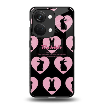 Bunny Love back phone cover | glass case for oneplus nord 3