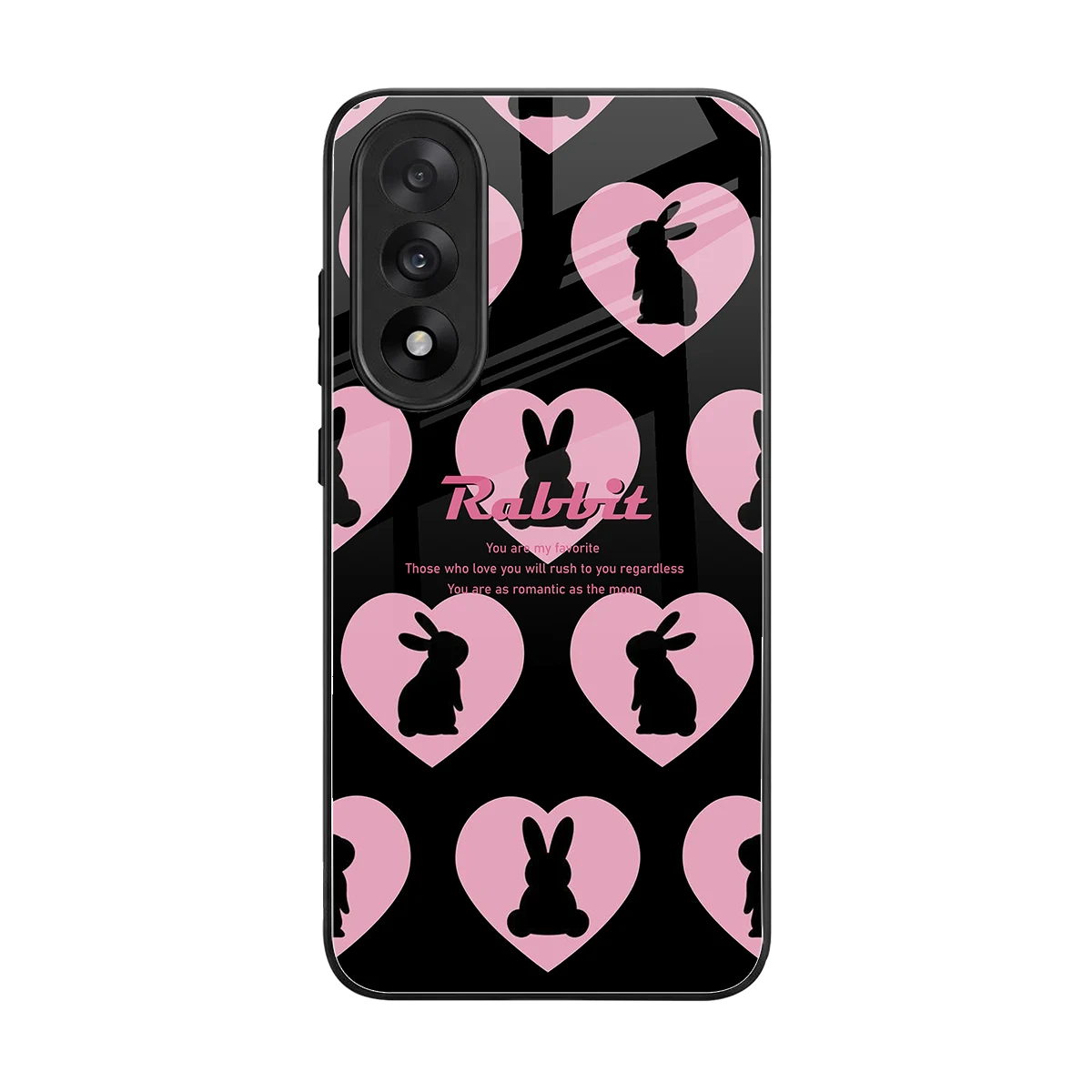 Bunny Love back phone cover | glass case for oneplus nord 5