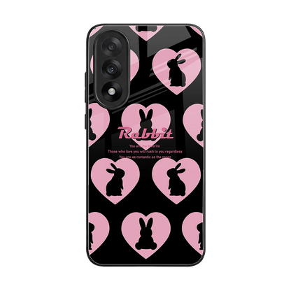 Bunny Love back phone cover | glass case for oneplus nord 5