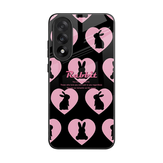 Bunny Love back phone cover | glass case for oneplus nord 5