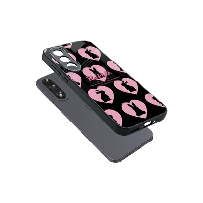 Bunny Love sleek oneplus nord 5 cover with tempered glass back and TPU edges