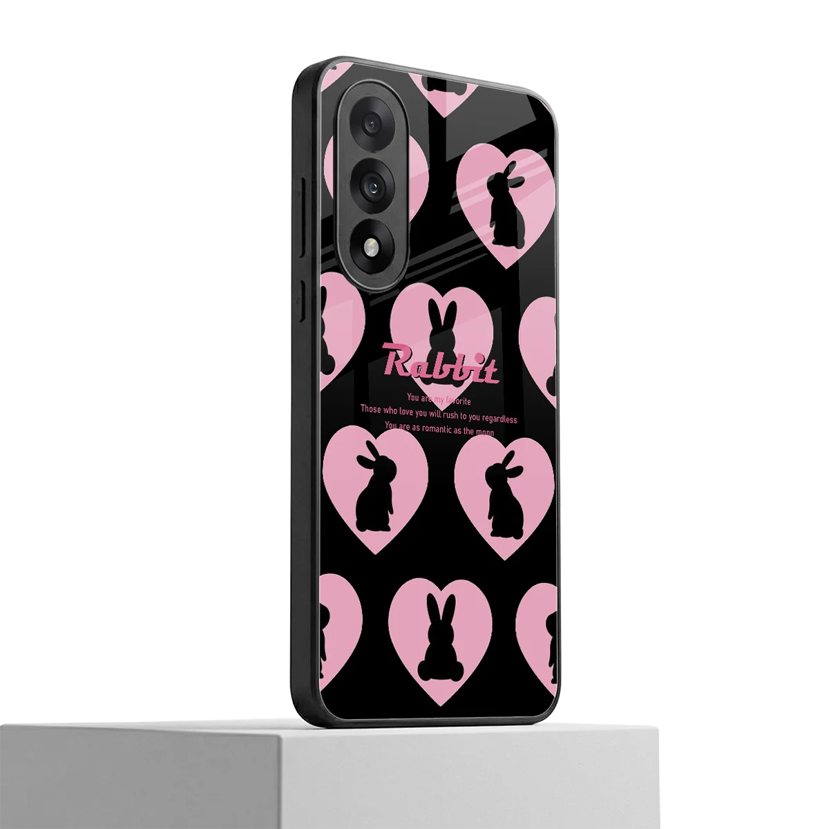 Bunny Love oneplus nord 5 mobile cover | shockproof glass phone case