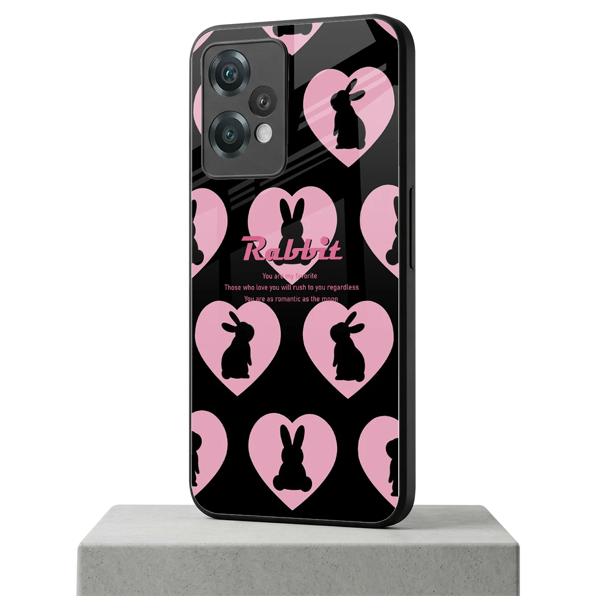 Bunny Love oneplus nord ce 2 lite mobile cover | shockproof glass phone case