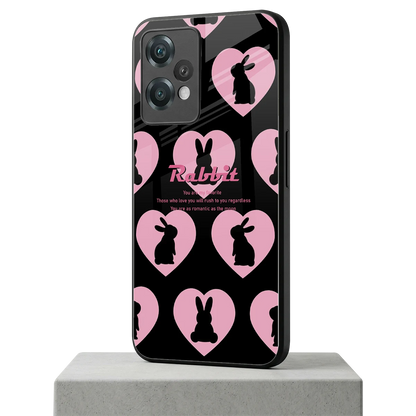 Bunny Love oneplus nord ce 2 lite mobile cover | shockproof glass phone case