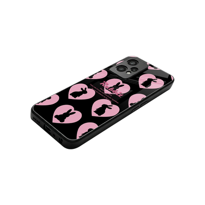 Bunny Love stylish phone case for oneplus nord ce 2 lite | glossy glass and slim fit