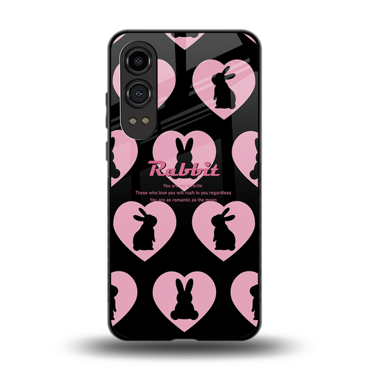 Bunny Love back phone cover | glass case for oneplus nord ce 4 lite