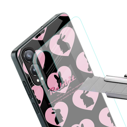 Bunny Love stylish phone case for oneplus nord ce 4 lite | glossy glass and slim fit