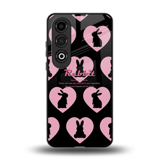 Bunny Love back phone cover | glass case for oneplus nord ce 4