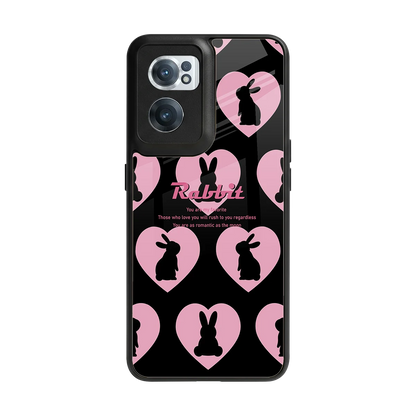 Bunny Love back phone cover | glass case for oneplus nord ce 2