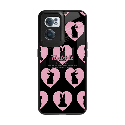 Bunny Love back phone cover | glass case for oneplus nord ce 2