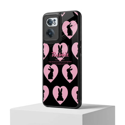 Bunny Love oneplus nord ce 2 mobile cover | shockproof glass phone case