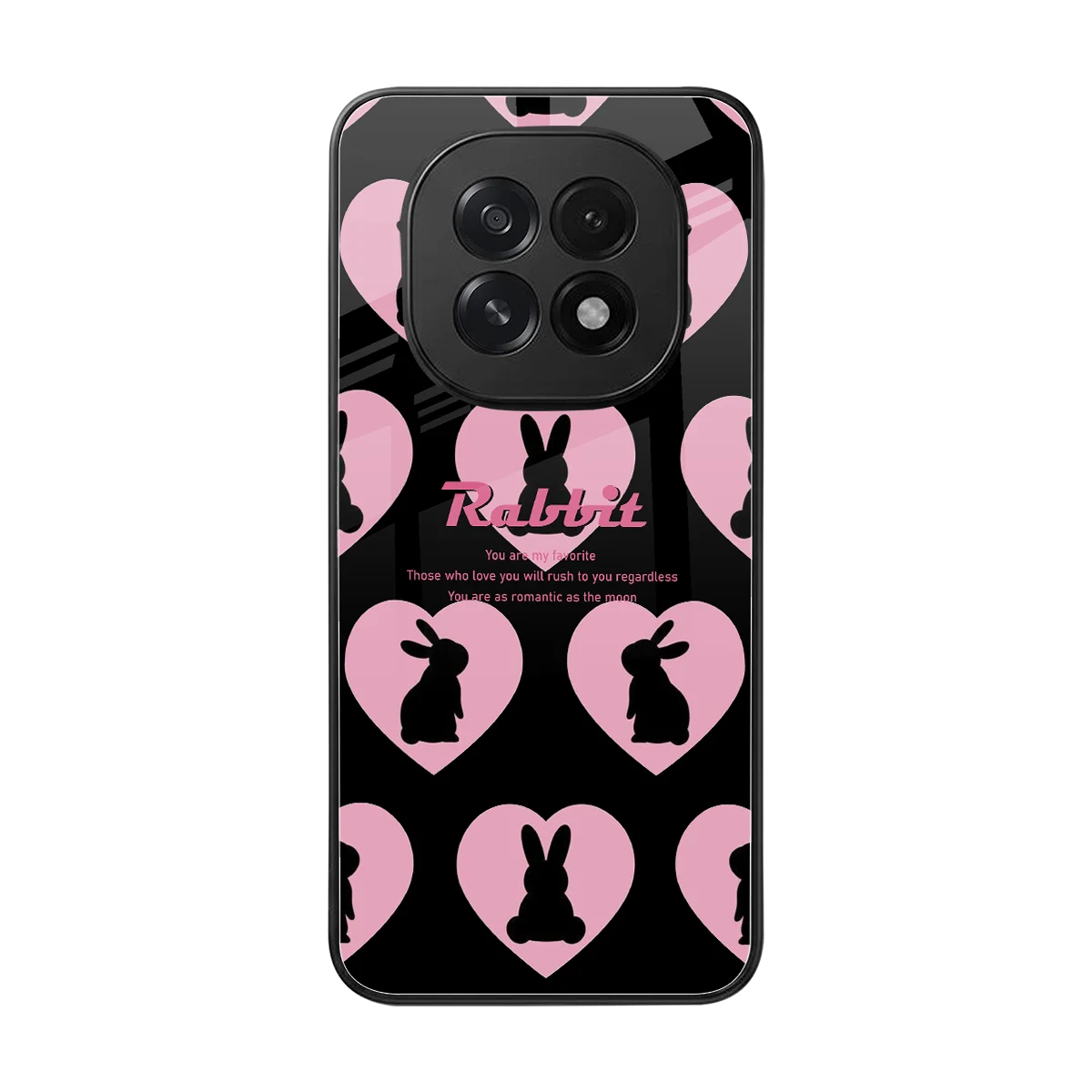 Bunny Love back phone cover | glass case for oppo f29 5g