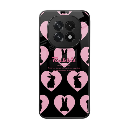 Bunny Love back phone cover | glass case for oppo f29 5g