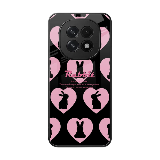 Bunny Love back phone cover | glass case for oppo f29 5g