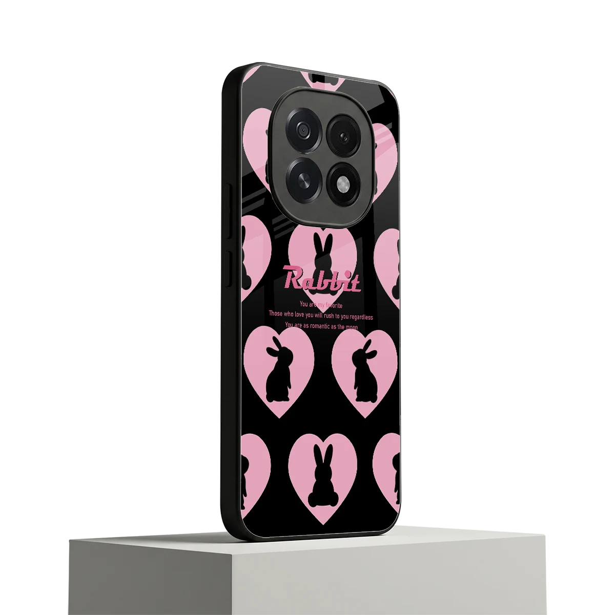 Bunny Love oppo f29 5g mobile cover | shockproof glass phone case