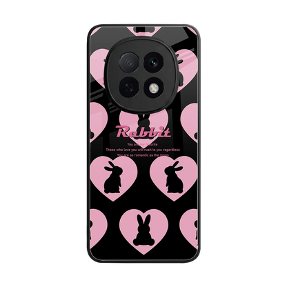 Bunny Love back phone cover | glass case for oppo f29 pro 5g