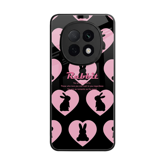 Bunny Love back phone cover | glass case for oppo f29 pro 5g