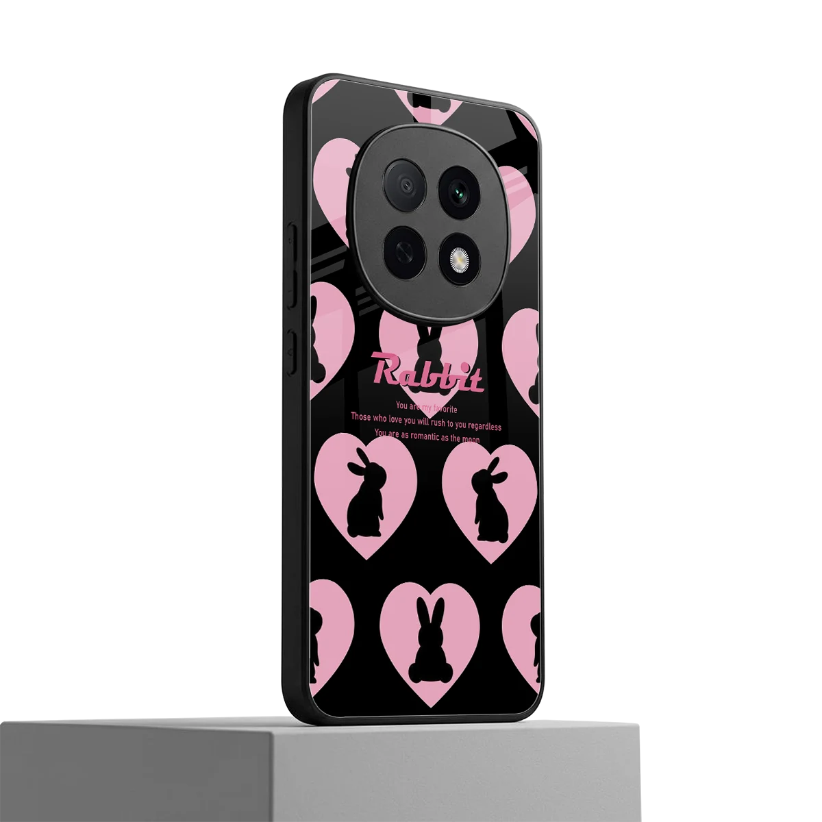 Bunny Love oppo f29 pro 5g mobile cover | shockproof glass phone case