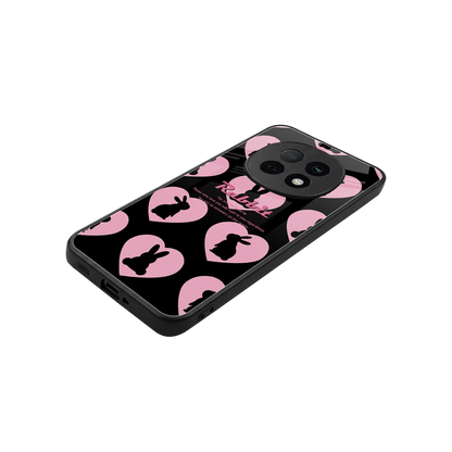 Bunny Love stylish phone case for oppo f29 pro 5g | glossy glass and slim fit