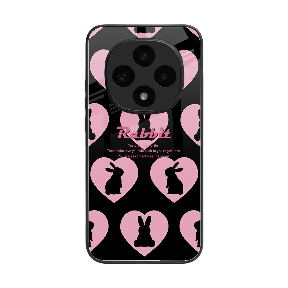Bunny Love back phone cover | glass case for oppo f31 pro 5g
