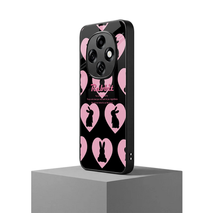 Bunny Love oppo f31 pro 5g mobile cover | shockproof glass phone case