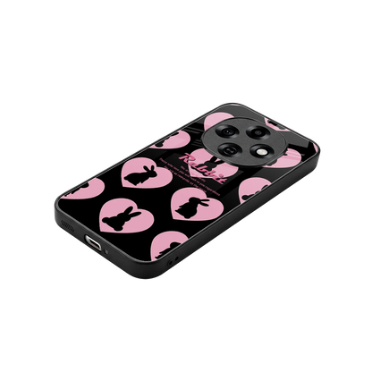 Bunny Love stylish phone case for oppo f31 pro 5g | glossy glass and slim fit